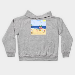 beach theme Kids Hoodie